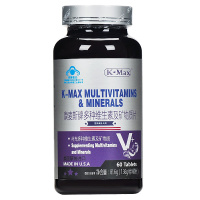康麦斯牌美国原装进口多种维生素及矿物质片60片 含维生素A 维生素C 维生素E 维生素B