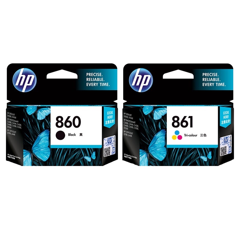 惠普（HP）860 / 861 黑色彩色墨盒套装（适用Photosmart C4288 4348 4388）
