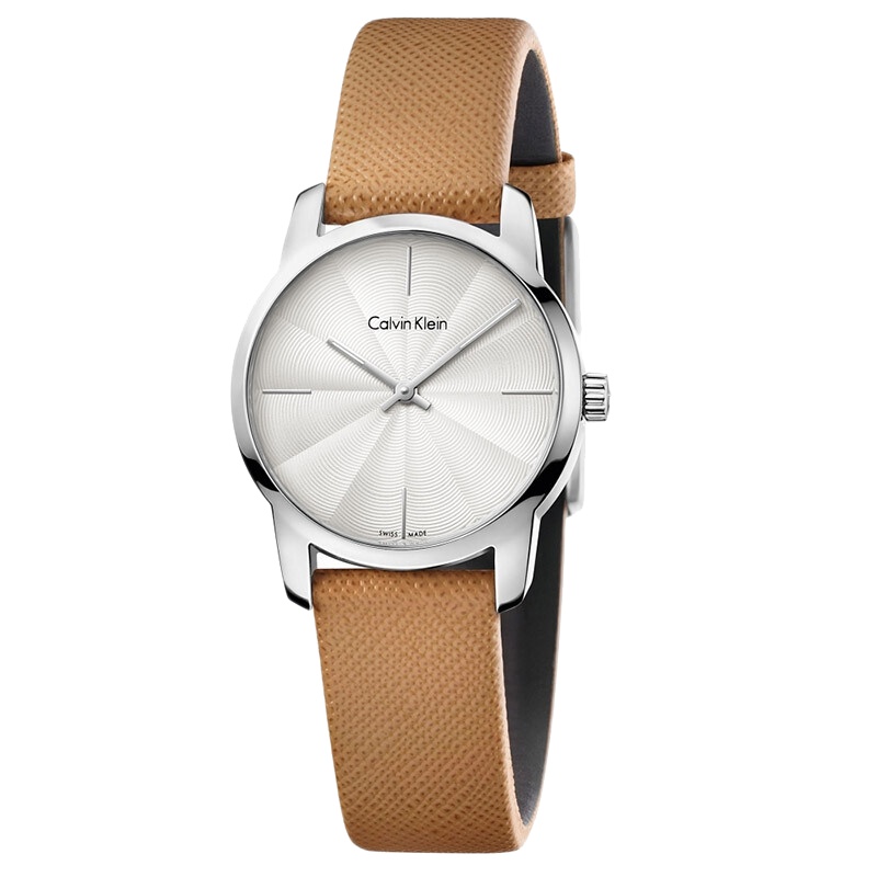 CK卡文克莱手表气质皮带简约石英女表 K2G231G6