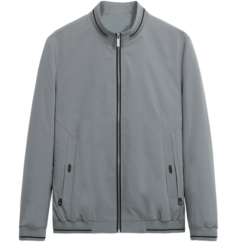 千纸鹤夹克外套男2020春季新款韩版潮流休闲修身立领夹克男30480