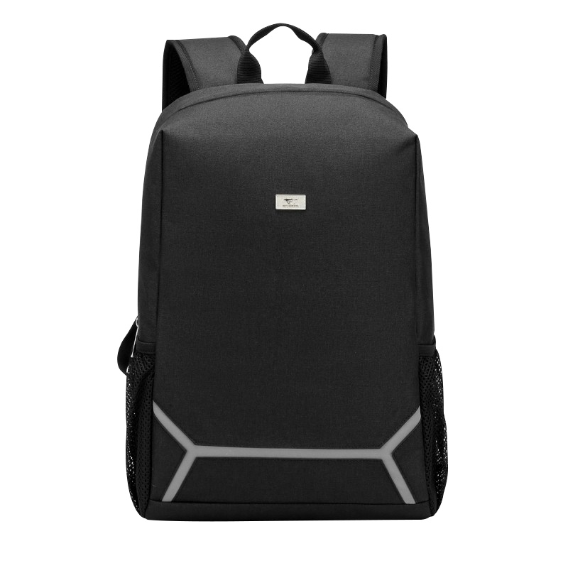 七匹狼双肩包背包男女大容量运动包学生书包旅行牛津布背包 15.6英寸笔记本电脑包 商务休闲通勤 黑色