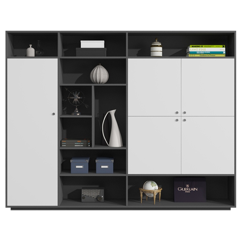 质凡办公家具书柜办公柜木质柜子板式资料档案柜可带锁