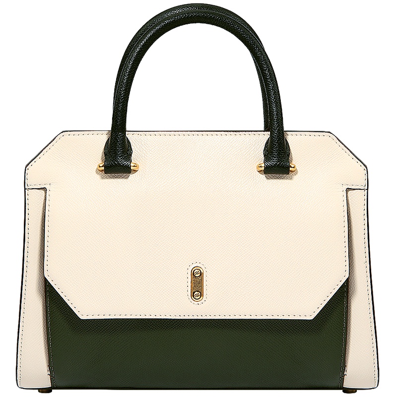 DISSONA迪桑娜女包单肩包 欧美撞色牛皮手提斜挎杀手包包