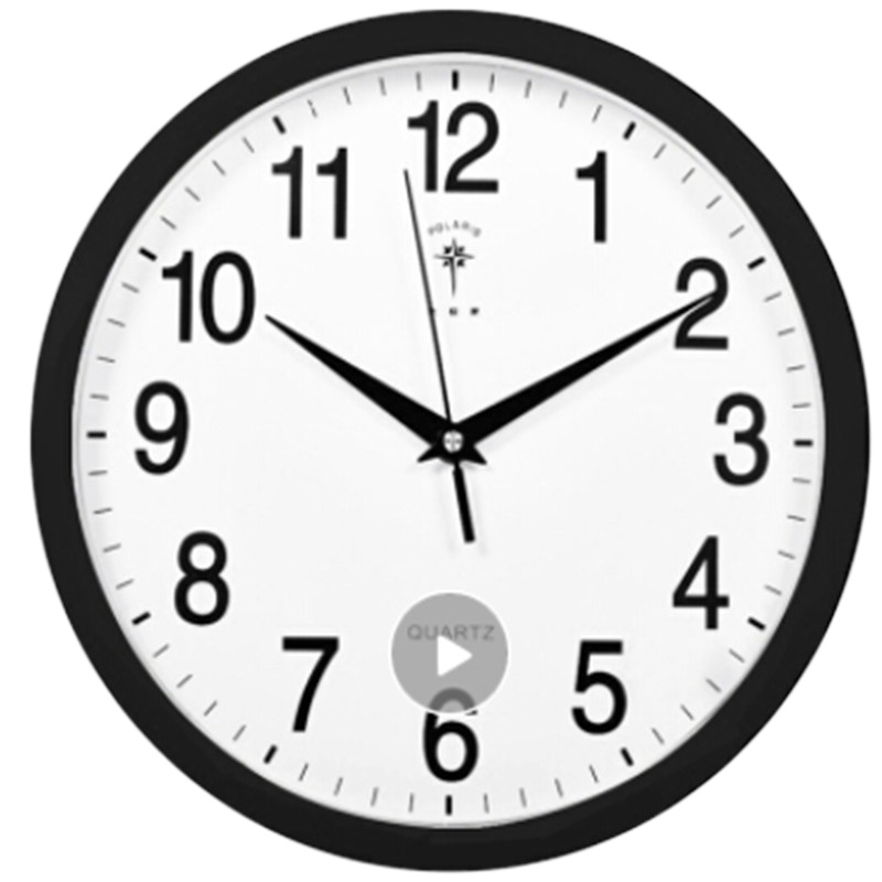 时尚简约石英钟12英寸