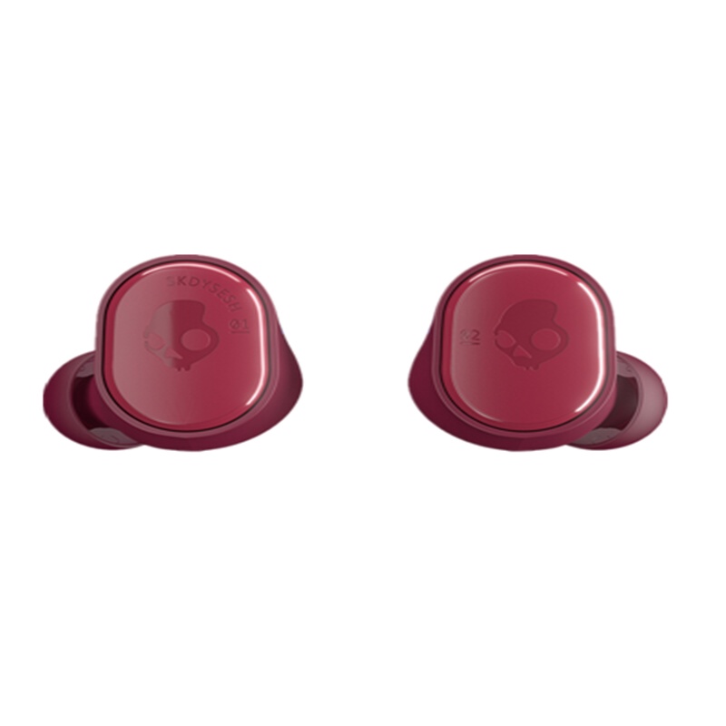 斯酷凯蒂(Skullcandy)Sesh小魔豆真无线蓝牙入耳式耳机 IP55防水防尘 深红色