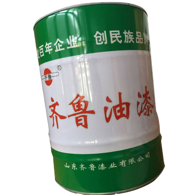 齐鲁油漆中绿醇酸调和漆 17kg/桶