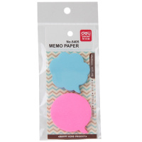 得力6405卡通百事贴N次贴便签贴重复粘贴彩色便利贴标注贴 5包