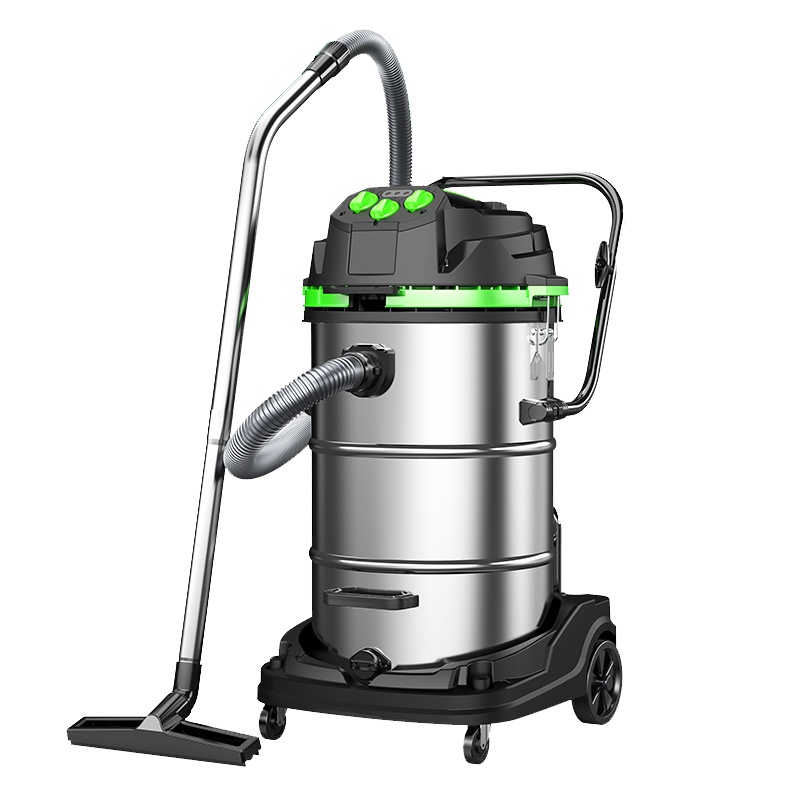 杰诺吸尘器JN803S-100L 大功率4800W干湿两用大吸力大型商用工业桶式吸尘器酒店宾馆洗车场工厂车间 绿色