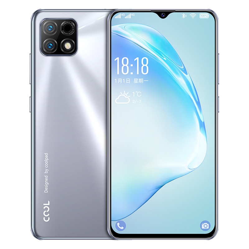 酷派（Coolpad）COOL12A 4+64GB 珍珠全面屏智能手机 全网通4G 人脸指纹双解锁 老人儿童学生备用手机 梦幻银