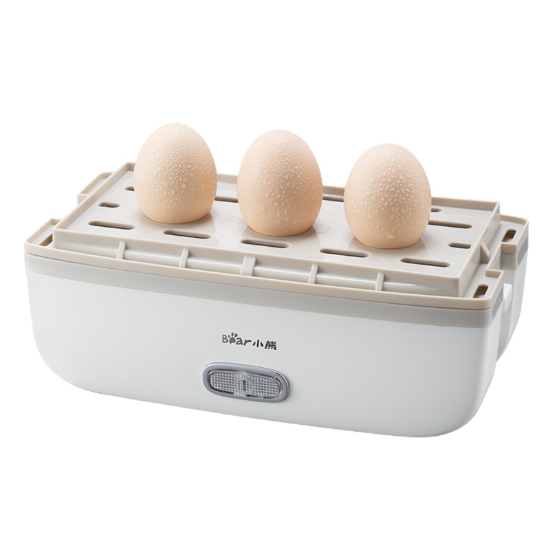 小熊 电热饭盒 双层不锈钢可插电保温加热煮蒸饭上班族便携式抽真空便当盒 DFH-B10J2