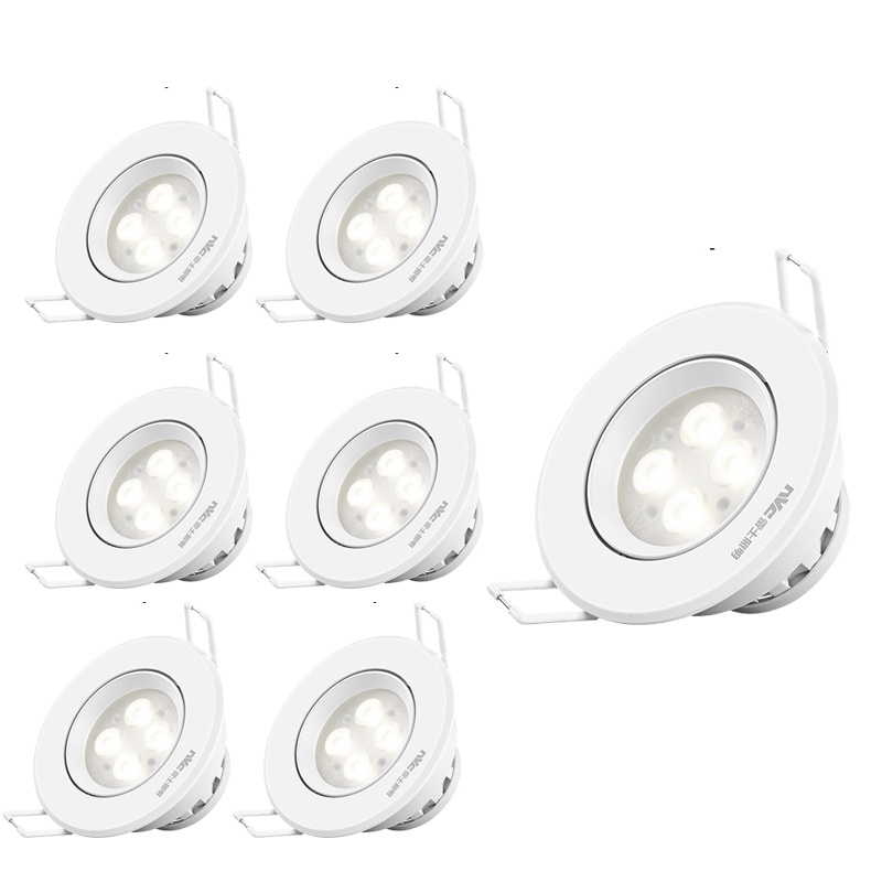 雷士照明led筒灯客厅吊顶天花灯嵌入式铝材孔灯桶灯4W洞灯单过道射灯 牛眼射灯