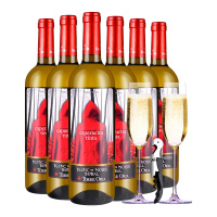 西班牙原瓶进口 小红帽干白葡萄酒750ml*6 整箱装