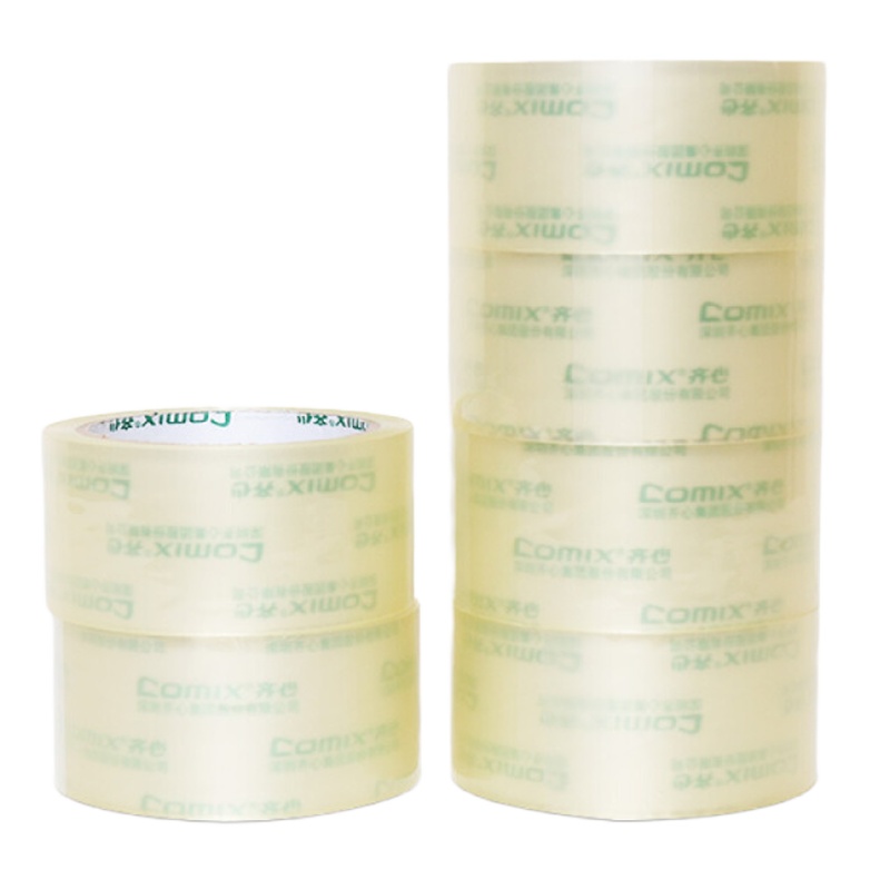 齐心JP4806普透封箱胶带6卷装 48mm*60y