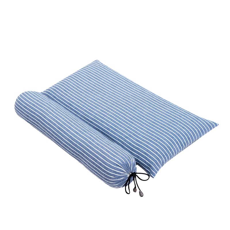 南极人NanJiren 枕头枕芯 荞麦枕 全棉荞麦壳圆柱形糖果颈椎枕 组合装