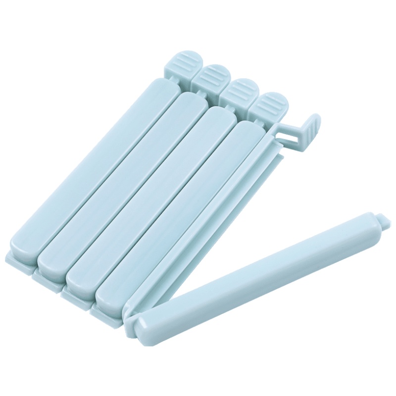 家柏饰(CORATED)糖果色封口夹5个装 糖果色食品袋密封夹 零食奶粉封口夹保鲜夹子