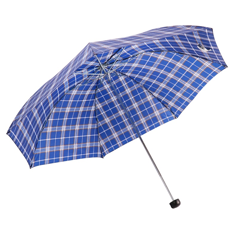 天堂伞 三折经典格子雨伞晴雨伞57cm*7骨箱装60把 339S 随机色