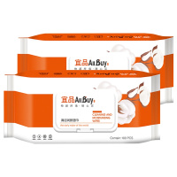 苏宁宜品清洁润肤湿巾便携式湿巾100片温和无香 100片*2包