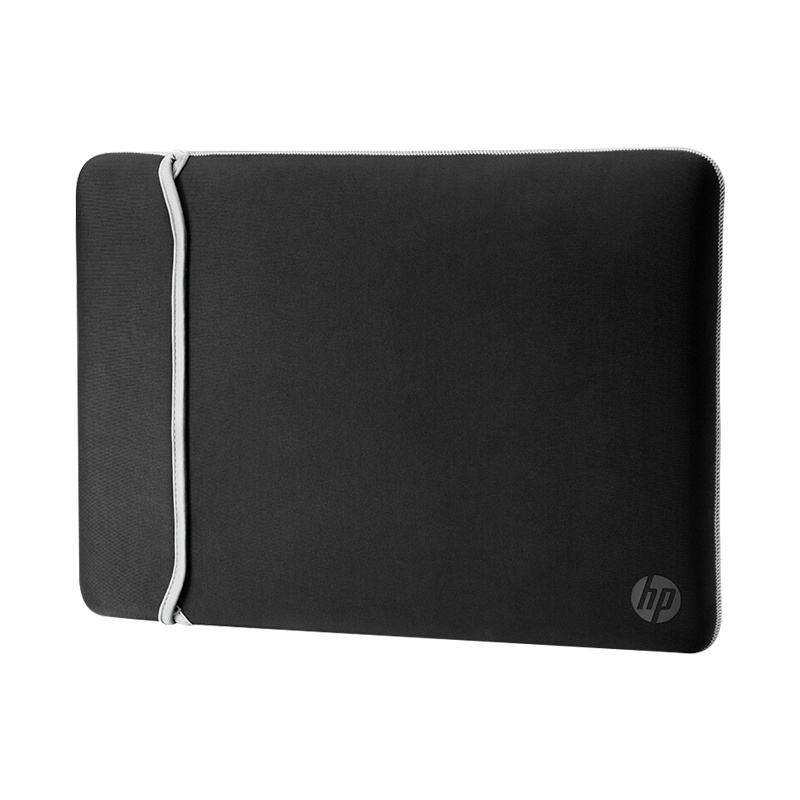 惠普(hp) 原装15.6英寸内胆包 时尚弹性内胆包 笔记本内胆包 正反两用 黑色+银色 2UF62AA