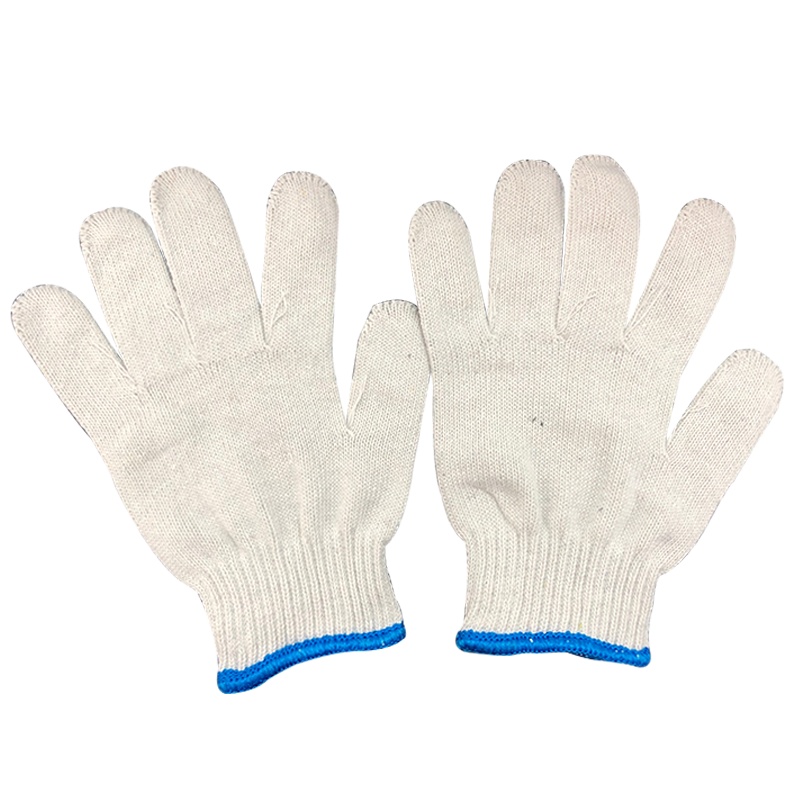 海斯迪克 HKW-79 劳保手套 尼龙耐磨棉纱棉线手套 防滑加厚耐用护手 手部防护 加厚耐磨粗线/20双