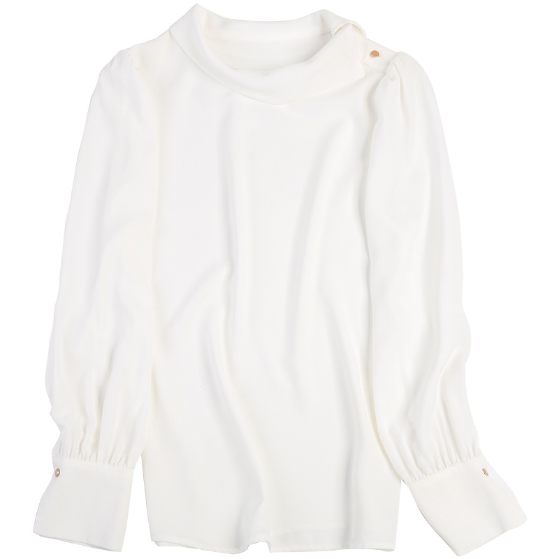 高梵2020春装复古文艺雪纺衫设计感小众衬衫女长袖洋气衬衣