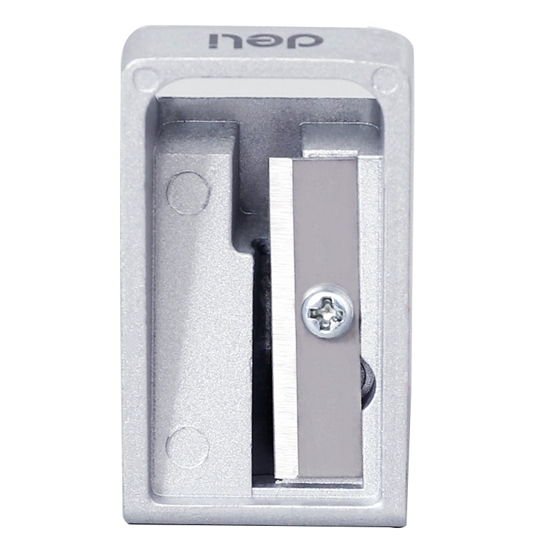 得力(deli) 0596金属削笔刀削笔器新款刨笔刀转笔刀铅笔刀学生礼品削笔刀手动素描铅笔刀削笔器24个