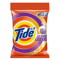 汰渍(Tide) 洗衣粉(508g 袋装 强力去油渍12袋装)