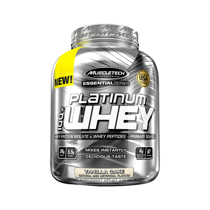 Muscletech肌肉科技苏宁自营白金乳清蛋白质粉5磅蛋白增健肌健身增健肌粉男原装进口官方正品