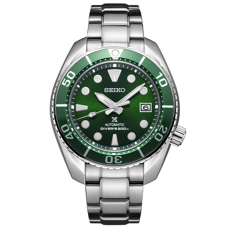 SEIKO精工6r手表男绿水鬼机械表200M潜水表新款小MM男表SPB103J1