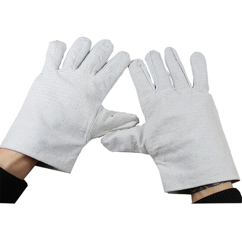 24线双层加厚全衬帆布手套 4付装