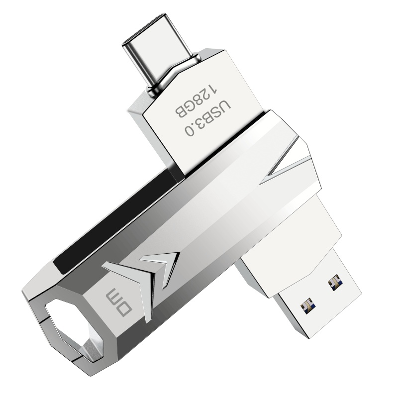 DM 128GB Type-c USB3.0 U盘 法师PD098系列 安卓手机扩容电脑优盘两用车载高速u盘
