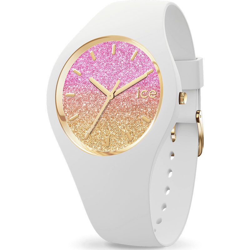 Ice-Watch艾施表ICE手表女抖音网红款 ins超火小众硅胶防水腕表 满天星空表 Ice璀璨玫瑰013990-S码