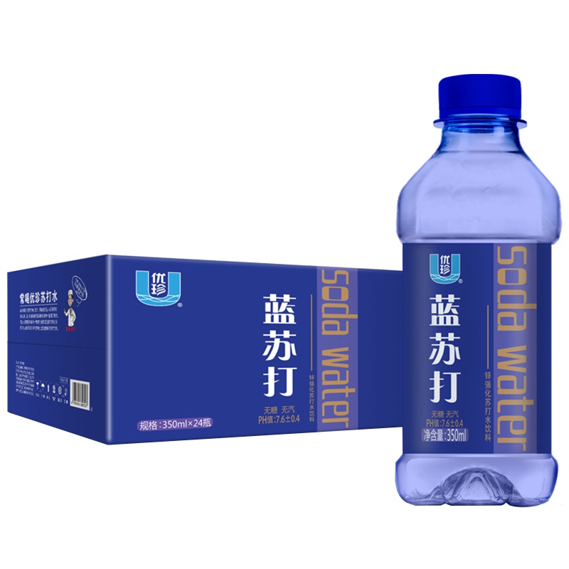 优珍蓝苏打350ml*24瓶/箱