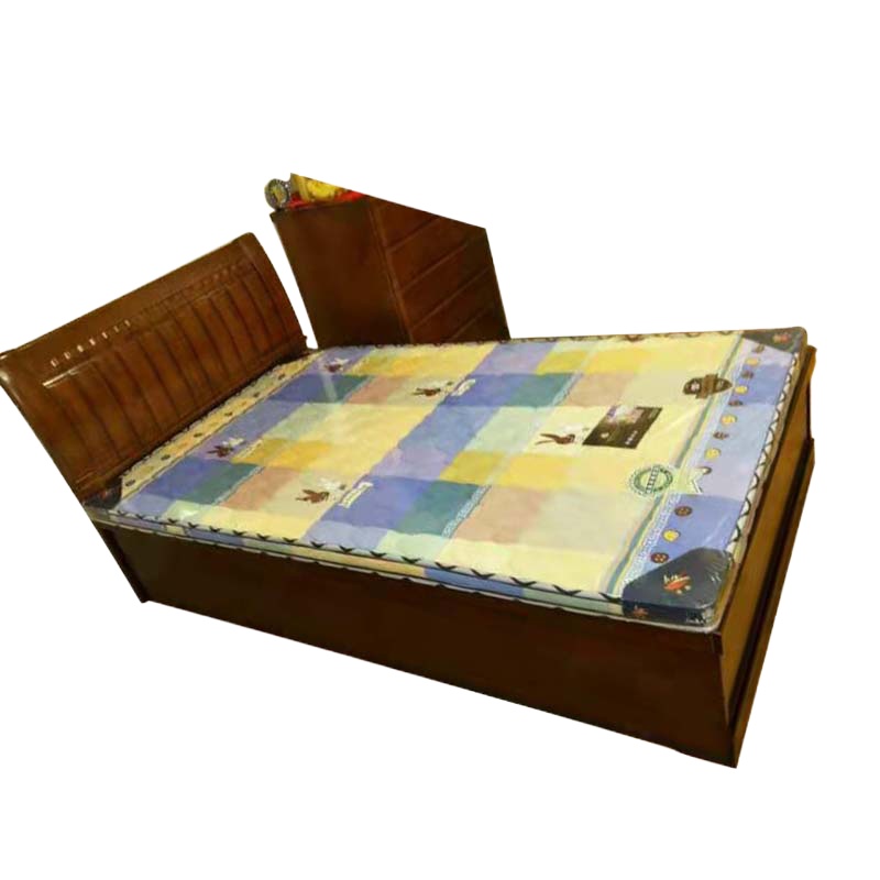 奇冠(QIGUAN) 橡木高箱床1200*2000*400含床头柜及5公分床垫