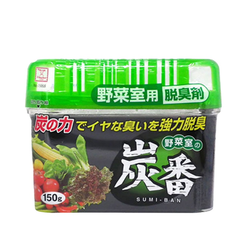 [日本进口]小久保(KOKUBO) 炭番 冰箱蔬菜室用脱臭剂 冰箱除味剂 150g 适用于厨房 有香味