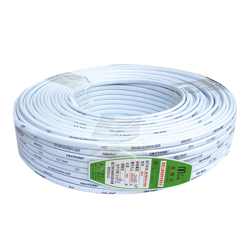 敏达(minda) 电线电缆 国标3芯铜芯软护套线 RVV3*4平方 100米