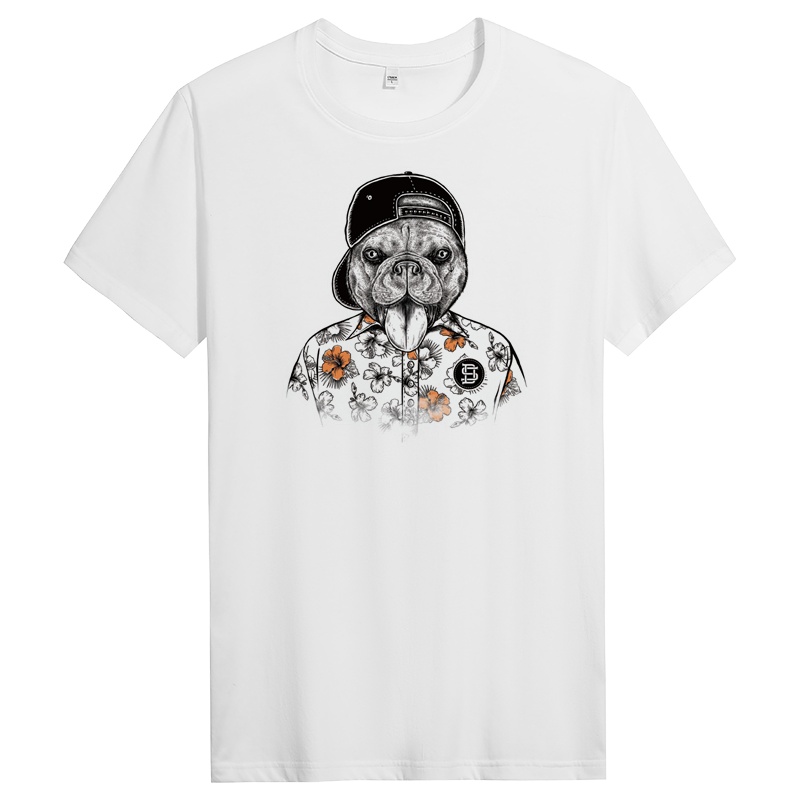 纯棉短袖t恤男潮流夏季体恤圆领男士半袖宽松男生修身 DT11487