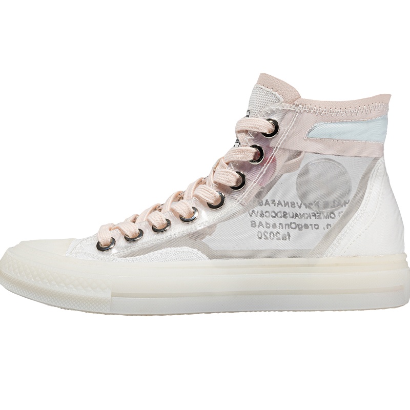 马克华菲高帮网鞋女2020夏季新款韩版百搭网面透气时尚超火平底帆布鞋板鞋