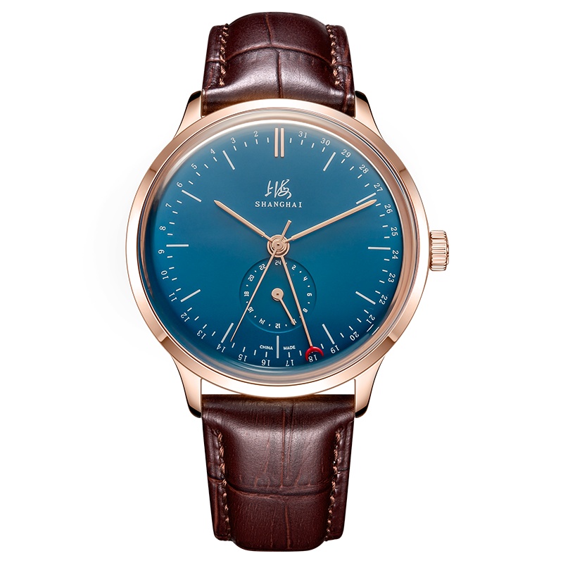 上海手表男多功能系列机械表 全自动 手表男多功能时尚潮流休闲男士手表单独小秒盘823
