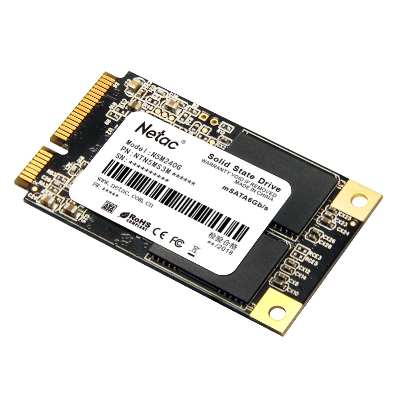 朗科（Netac）240GB SSD固态硬盘 mSATA接口 N5M/纤薄小巧 动力强劲 单位：个