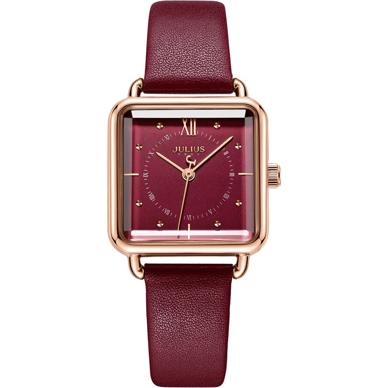 聚利时正品韩风经典复古方形皮带女表时尚潮流石英表JA-1123