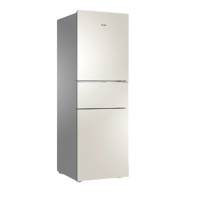 海尔冰箱三开门220升家用小型电冰箱风冷无霜节能静音自动净味保鲜BCD-220WMGL 轻奢金