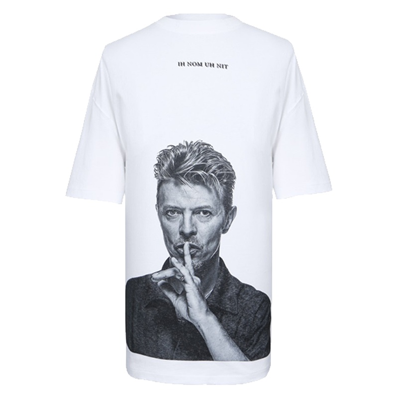 IH NOM UH NIT男士白色棉质圆领短袖T恤衫NUS19216 001