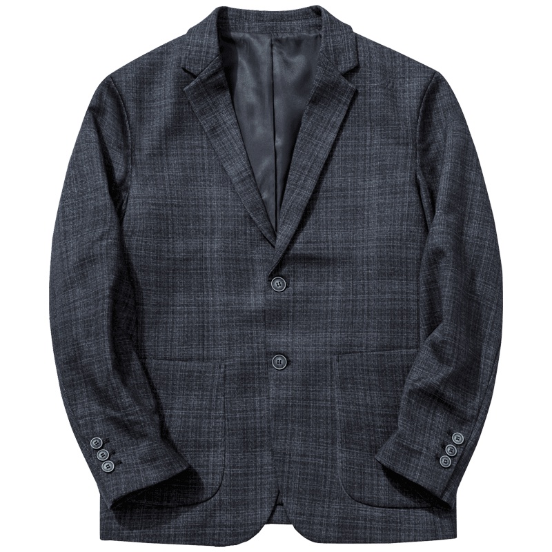 千纸鹤2019新款男士西服休闲简约时尚便西商务正装西装外套35127