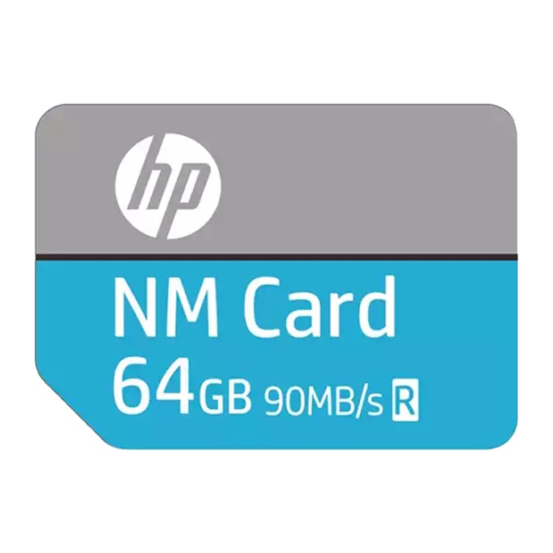 惠普(HP)64GB NM卡+读卡器套餐 华为/荣耀手机专用内存卡 平板存储卡非TF卡 读90MB/s写83MB/s