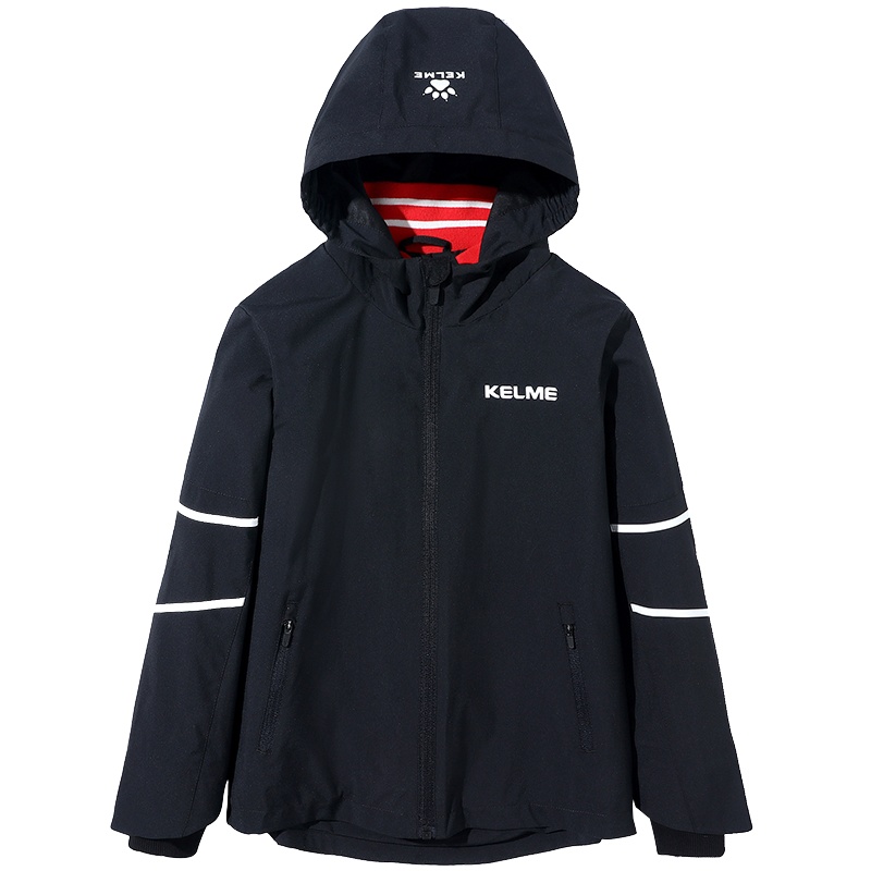 kelme（kids）童装2020春季休闲外套男孩连帽上衣男童风衣外套