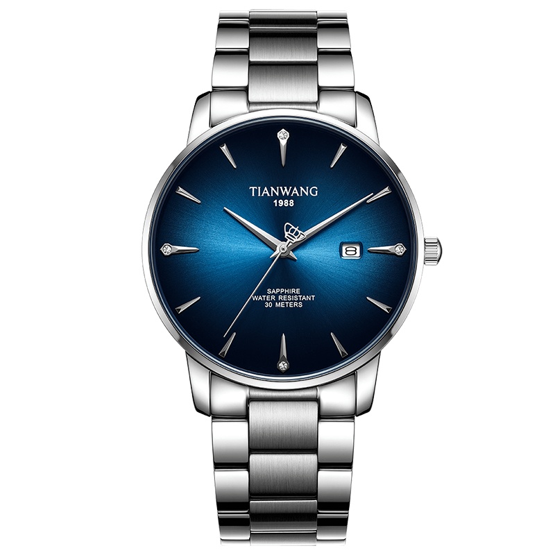 [礼物推荐]天王男士石英表博雅系列潮流男表钢带腕表分期购GS31162