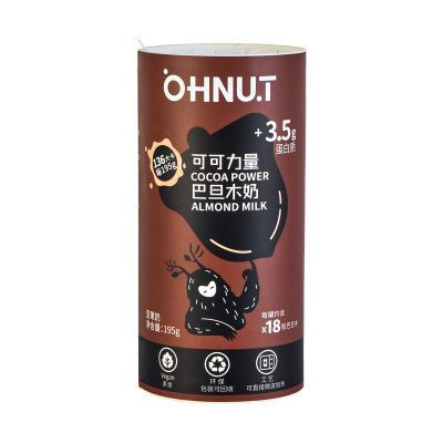 欧乐(OHNUT) 可可力量195*3巴旦木坚果奶 健身营养植物蛋白饮料