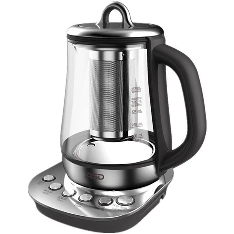 爱仕达(ASD)养生壶AW-D15B130防水按键 无极旋控自动煮茶器