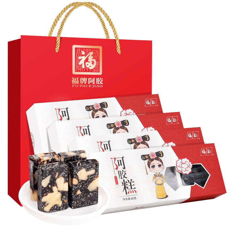 福牌阿胶即食阿胶糕360g固元膏阿胶膏送礼