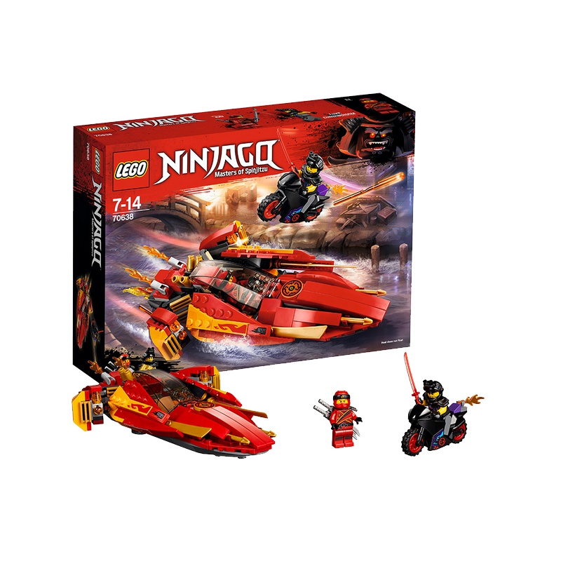 LEGO乐高 Ninjago幻影忍者系列 凯的Katana V11火元素忍者飞船70638 积木玩具